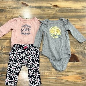 3-6 months long sleeved onesies